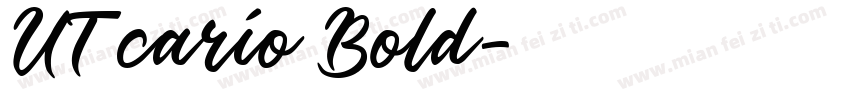 UT cario Bold字体转换